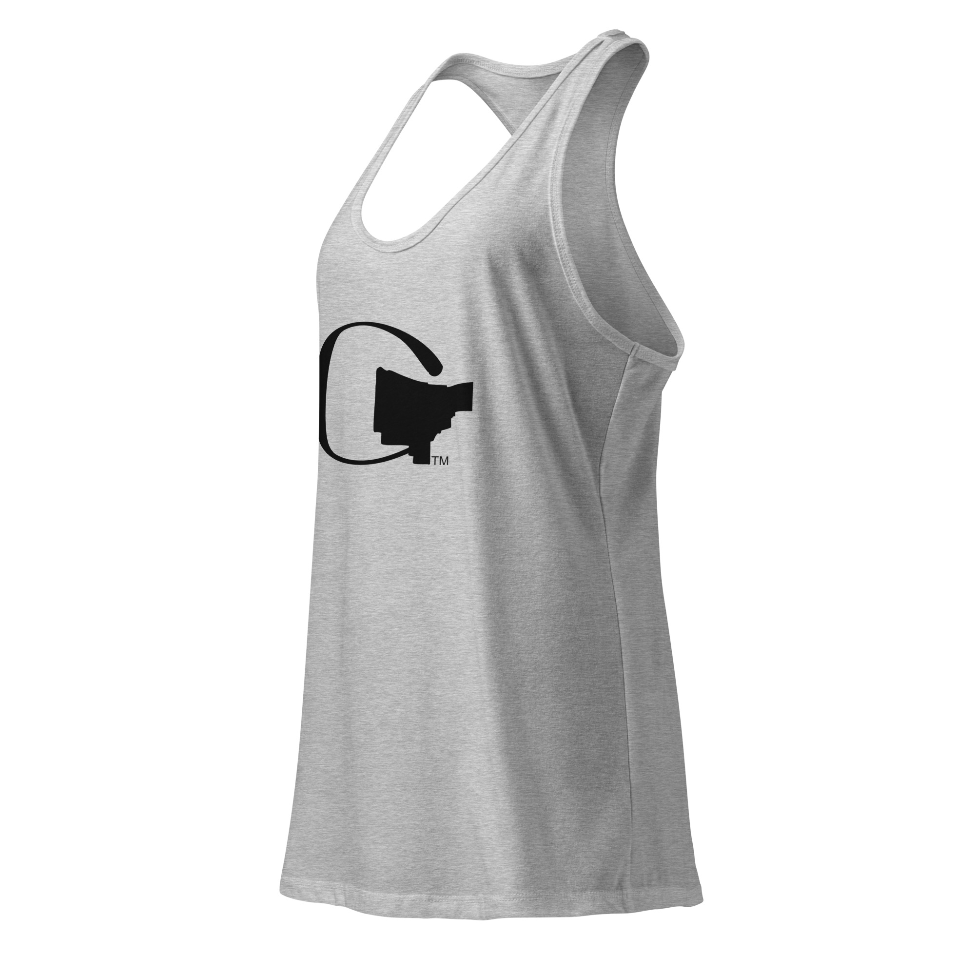 Greatness of Gary Women’s Fitted Racerback Tank Top - Image 2